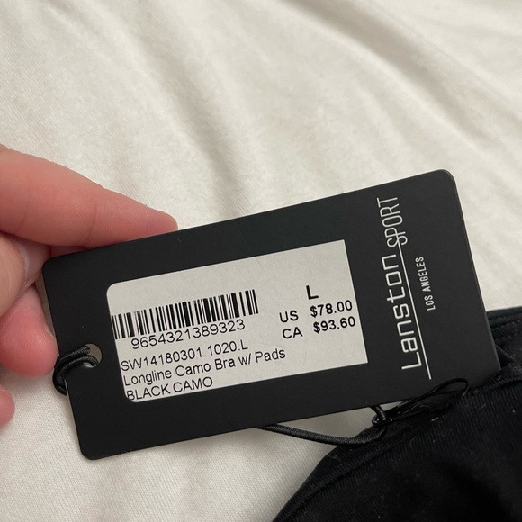 SOULCYCLE LONGLINE CAMO BRA W/ PADS SIZE LARGE - Picture 3 of 3